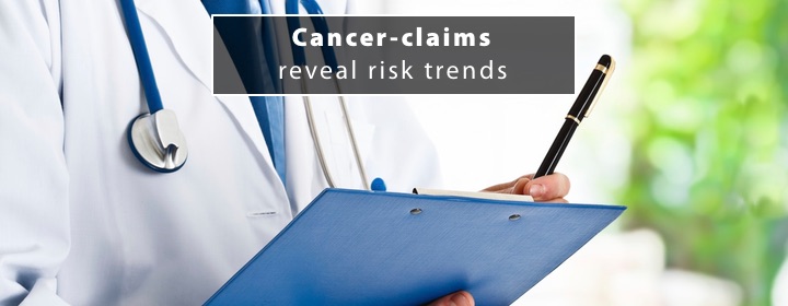 Cancer claims reveal risk trends